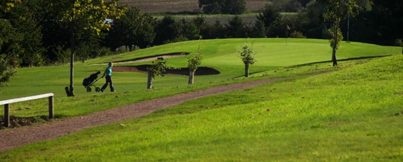 1st green from the 2nd tee